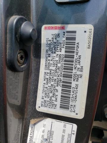 JTDBF30K020015823 - 2002 TOYOTA CAMRY LE/X LE GRAY photo 12