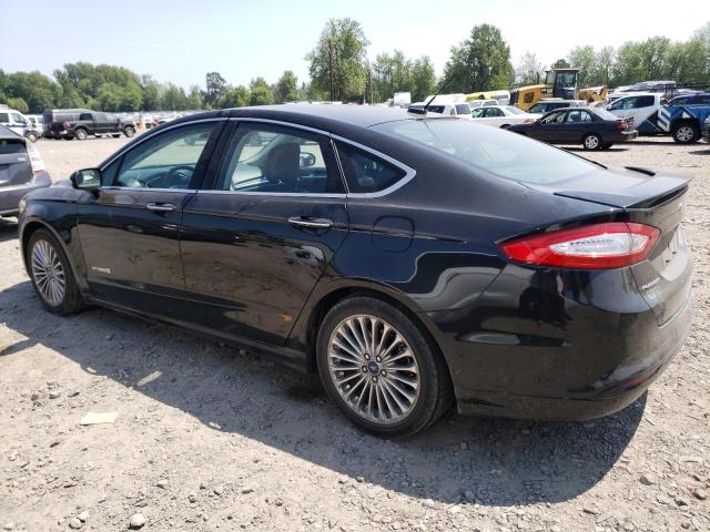 3FA6P0RU8ER130004 - 2014 FORD FUSION TITANIUM HEV BLACK photo 2