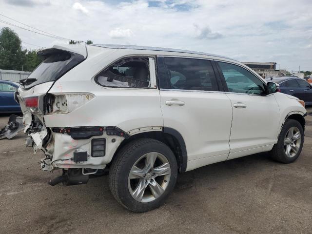 5TDDKRFH4ES045234 - 2014 TOYOTA HIGHLANDER LIMITED WHITE photo 3