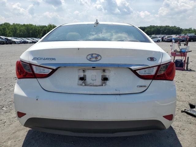 5NPEC4AC2EH892713 - 2014 HYUNDAI SONATA SE WHITE photo 6