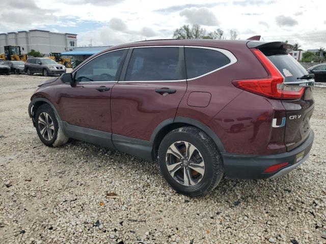 7FARW5H3XHE008710 - 2017 HONDA CRV LX BURGUNDY photo 2