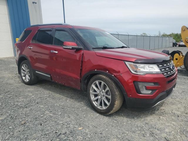 1FM5K8F89HGD72687 - 2017 FORD EXPLORER LIMITED Rot Foto 4