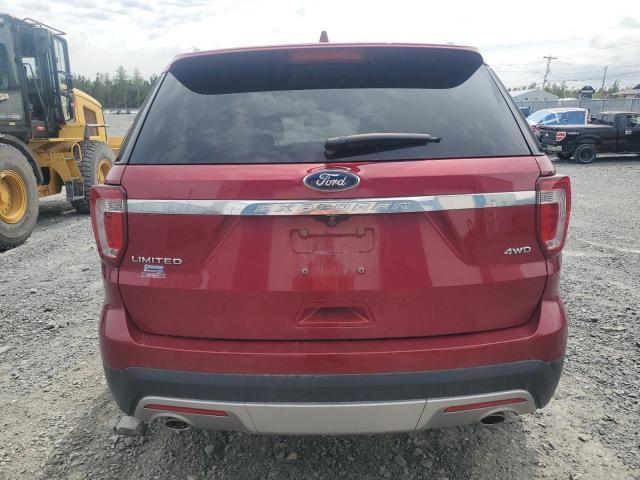1FM5K8F89HGD72687 - 2017 FORD EXPLORER LIMITED Rot Foto 6