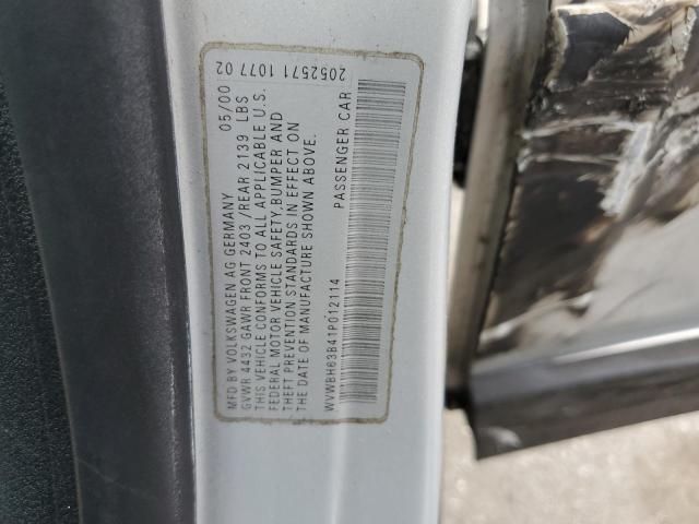 WVWBH63B41P012114 - 2001 VOLKSWAGEN PASSAT GLX Gümüş foto 12