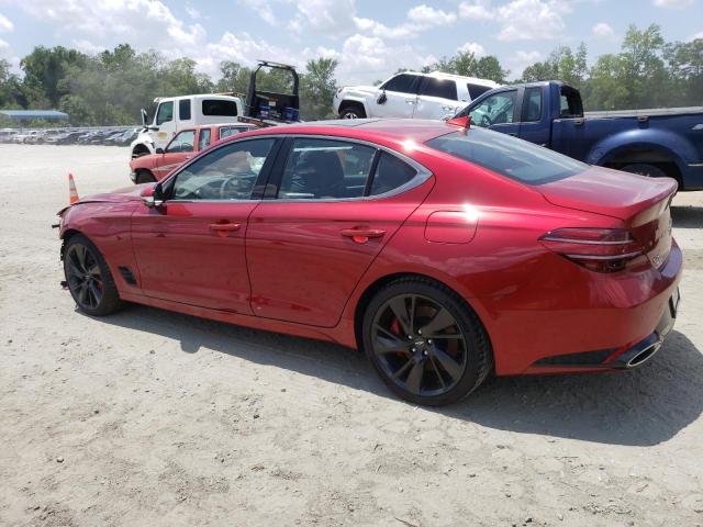 KMTG54TE7PU119943 - 2023 GENESIS G70 BASE RED photo 2