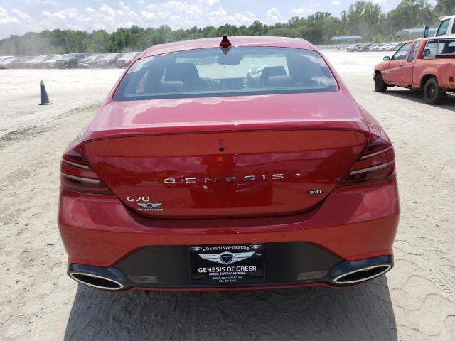 KMTG54TE7PU119943 - 2023 GENESIS G70 BASE RED photo 6