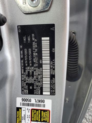 5TDGY5B17MS181868 - 2021 TOYOTA SEQUOIA PLATINUM SILVER photo 13