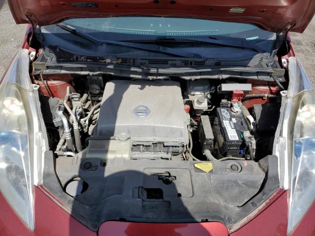 1N4AZ0CP6DC409147 - 2013 NISSAN LEAF S BURGUNDY photo 11