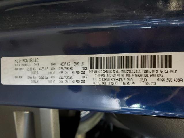 3C6TRVDG8KE554377 - 2019 RAM PROMASTER 2500 HIGH Mavi foto 13