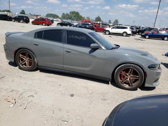 2C3CDXL90HH641830 - 2017 DODGE CHARGER SRT HELLCAT GRAY photo 4