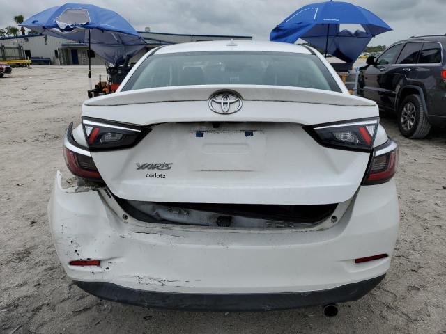 3MYDLBYV9KY521586 - 2019 TOYOTA YARIS L WHITE photo 6