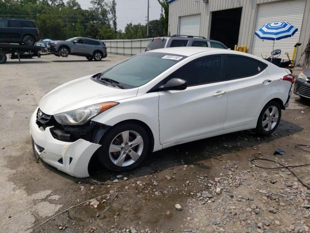 5NPDH4AE8DH370729 - 2013 HYUNDAI ELANTRA GLS WHITE photo 1