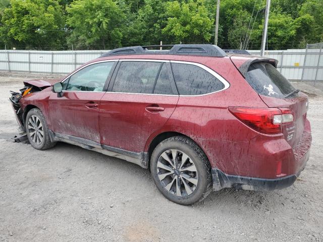 4S4BSALC2F3274821 - 2015 SUBARU OUTBACK 2.5I LIMITED MAROON photo 2