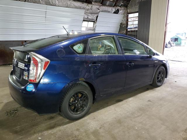 JTDKN3DU2D1706654 - 2013 TOYOTA PRIUS BLUE photo 3