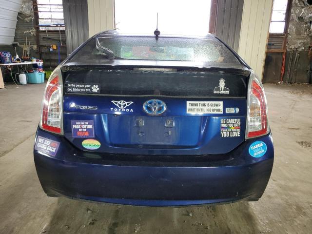 JTDKN3DU2D1706654 - 2013 TOYOTA PRIUS BLUE photo 6