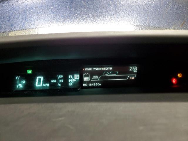 JTDKN3DU2D1706654 - 2013 TOYOTA PRIUS BLUE photo 9