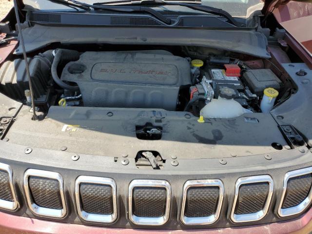 3C4NJDBB8NT209652 - 2022 JEEP COMPASS LATITUDE MAROON photo 11