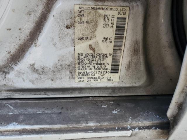 1N4AL3AP4JC278236 - 2018 NISSAN ALTIMA 2.5 თეთრი ფოტო 12