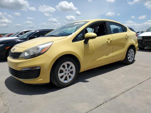 KNADM4A31G6681831 - 2016 KIA RIO LX YELLOW photo 1