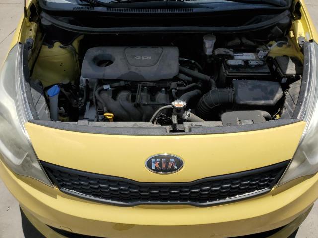 KNADM4A31G6681831 - 2016 KIA RIO LX YELLOW photo 11