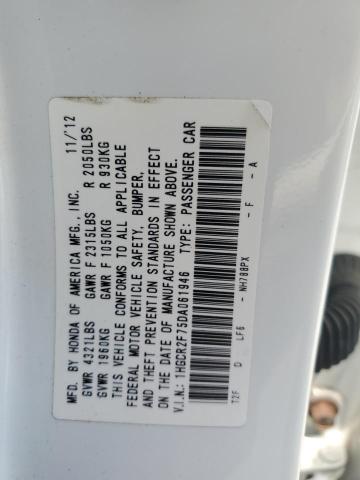 1HGCR2F75DA061946 - 2013 HONDA ACCORD EX 白色 照片 12