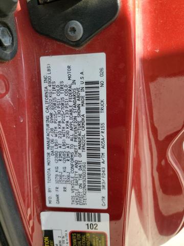 5TETX22NX9Z603161 - 2009 TOYOTA TACOMA ACCESS CAB 红色 照片 12