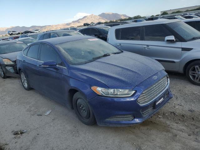 3FA6P0HD4ER225239 - 2014 FORD FUSION SE BLUE photo 4