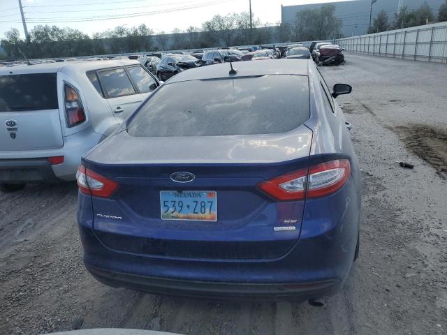 3FA6P0HD4ER225239 - 2014 FORD FUSION SE BLUE photo 6