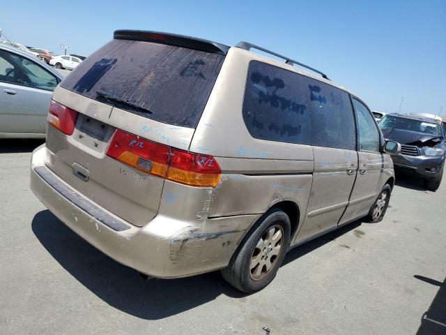 2HKRL18622H542283 - 2002 HONDA ODYSSEY EX GOLD photo 3