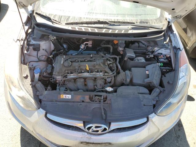 KMHDH4AE9DU606659 - 2013 HYUNDAI ELANTRA GLS SILVER photo 11