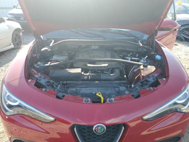 ZASFAKBN0J7B61685 - 2018 ALFA ROMEO STELVIO TI RED photo 12