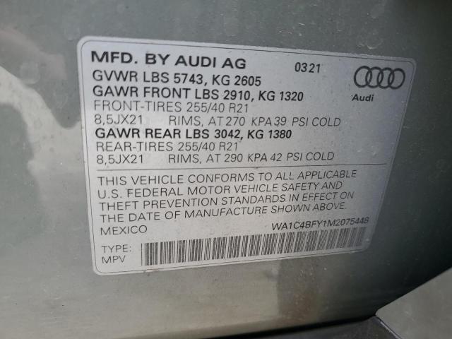 WA1C4BFY1M2075448 - 2021 AUDI SQ5 PRESTIGE 灰色 照片 14