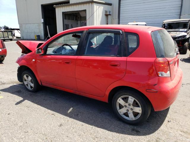 KL1TD66638B076996 - 2008 CHEVROLET AVEO BASE RED photo 2