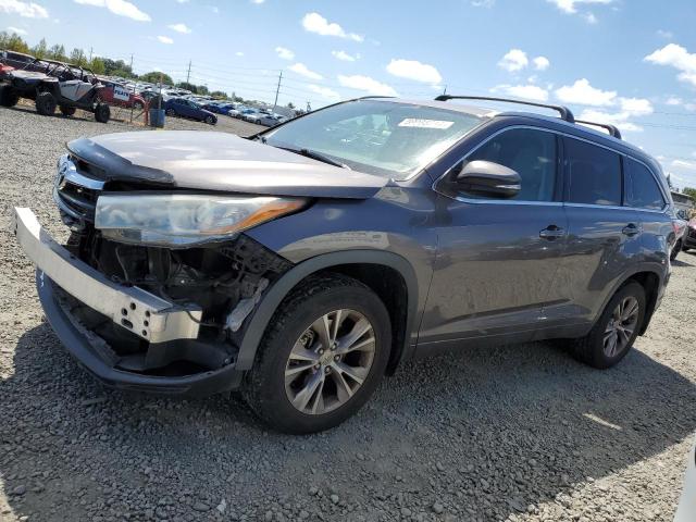 5TDJKRFH8FS219746 - 2015 TOYOTA HIGHLANDER XLE GRAY photo 1