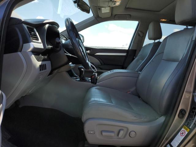 5TDJKRFH8FS219746 - 2015 TOYOTA HIGHLANDER XLE GRAY photo 7