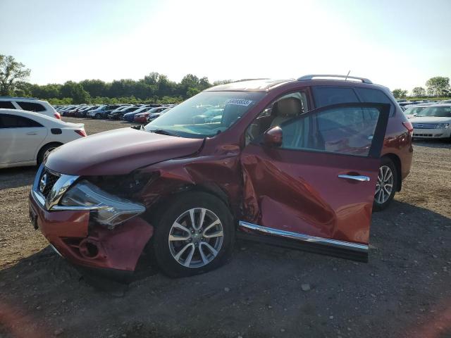 5N1AR2MM9FC600568 - 2015 NISSAN PATHFINDER S RED photo 1