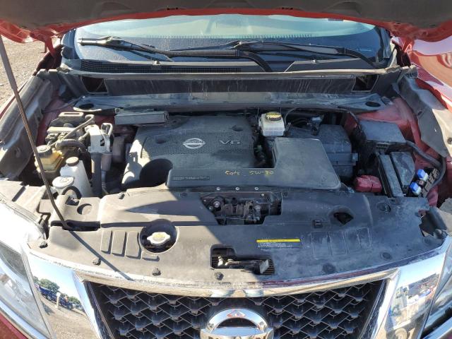 5N1AR2MM9FC600568 - 2015 NISSAN PATHFINDER S RED photo 12