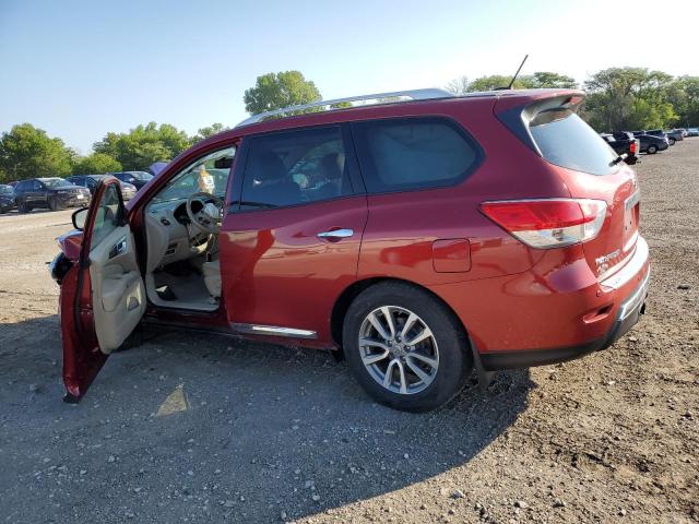 5N1AR2MM9FC600568 - 2015 NISSAN PATHFINDER S RED photo 2