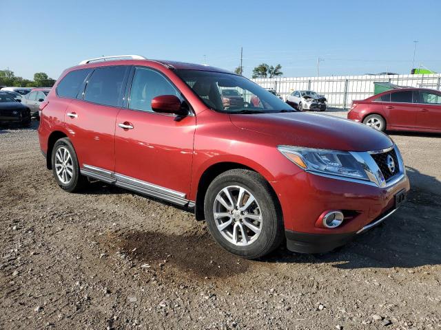 5N1AR2MM9FC600568 - 2015 NISSAN PATHFINDER S RED photo 4