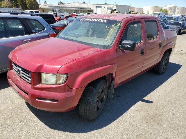 2HJYK16286H552955 - 2006 HONDA RIDGELINE RT RED photo 1