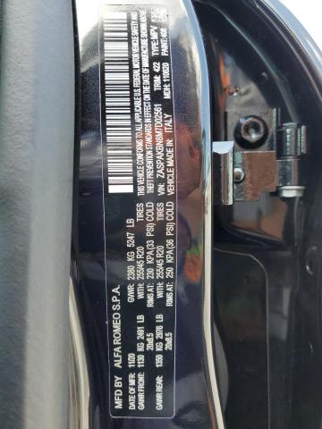 ZASPAKBN8M7D02561 - 2021 ALFA ROMEO STELVIO TI BLACK photo 13