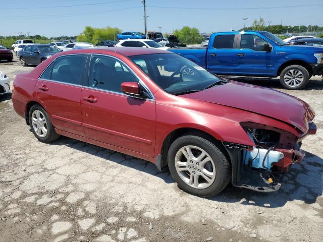 1HGCM56387A169737 - 2007 HONDA ACCORD SE BURGUNDY photo 4