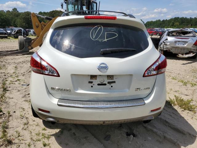 JN8AZ1MW0BW167641 - 2011 NISSAN MURANO S WHITE photo 6