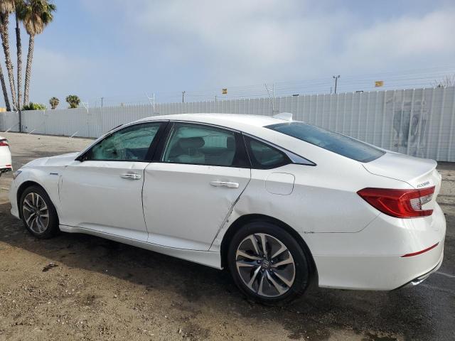 1HGCV3F18MA001298 - 2021 HONDA ACCORD HYBRID WHITE photo 2