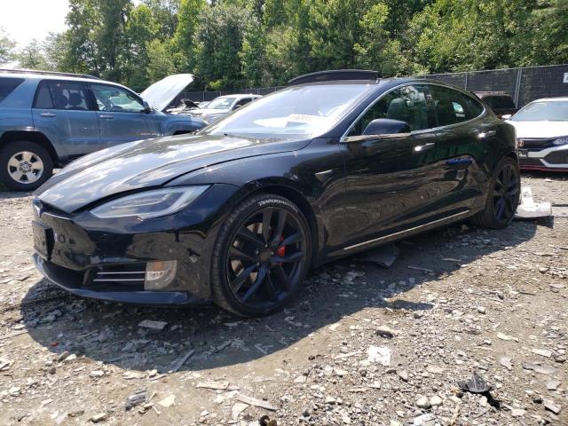 5YJSA1E43JF283844 - 2018 TESLA MODEL S Սև լուսանկար 1
