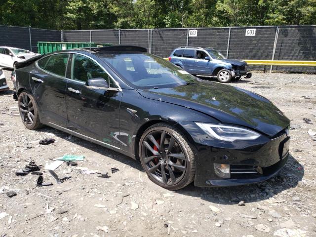 5YJSA1E43JF283844 - 2018 TESLA MODEL S Սև լուսանկար 4