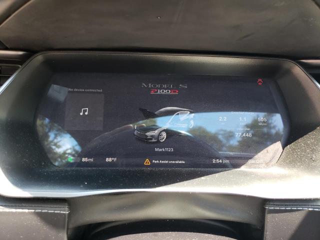 5YJSA1E43JF283844 - 2018 TESLA MODEL S Սև լուսանկար 9