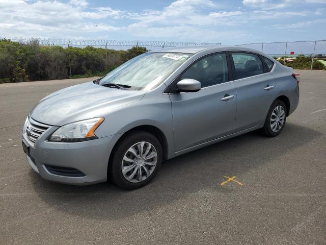 3N1AB7AP8EY332173 - 2014 NISSAN SENTRA S GRAY photo 1