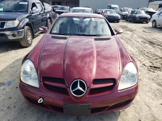 WDBWK54FX8F182961 - 2008 MERCEDES-BENZ SLK 280 BURGUNDY photo 5