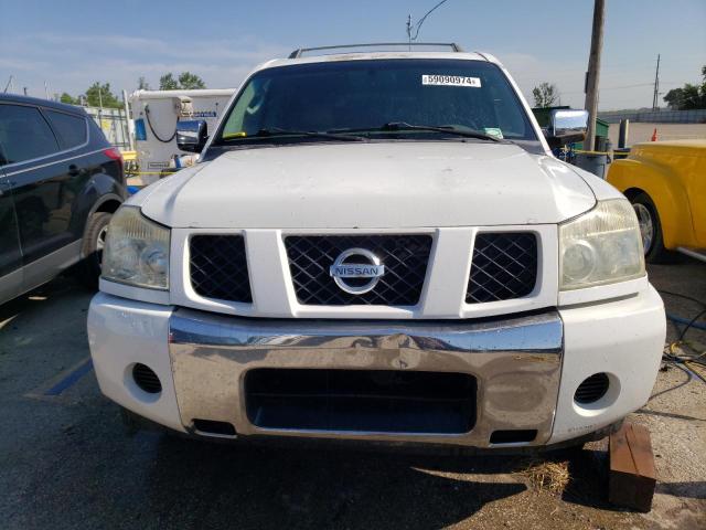 5N1AA08A75N737474 - 2005 NISSAN ARMADA SE WHITE photo 5